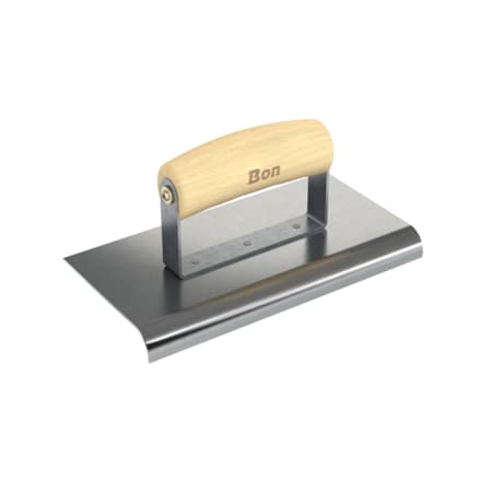 Bon Tool Edger, Stainless Steel 8" X 4", 1/2" Radius X 5/8" Lip Wood Handle 12-450